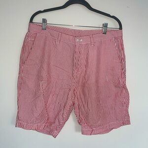 Calvin Klein Men’s Salmon Chino Pinstripe Shorts Size 33
